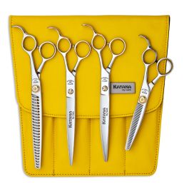 Katana Cobalt Narrow 4 Piece Kit 7.5 St, 7.5 C, 30-Tooth Thinner, 14-Tooth Sculpting & Finishing